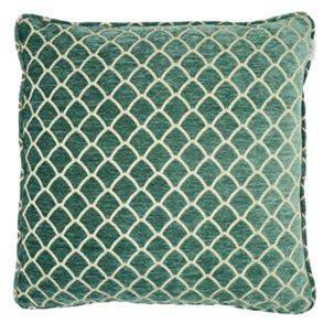 Classic Scallop, Mist - (45cm x 45cm) Cushion
